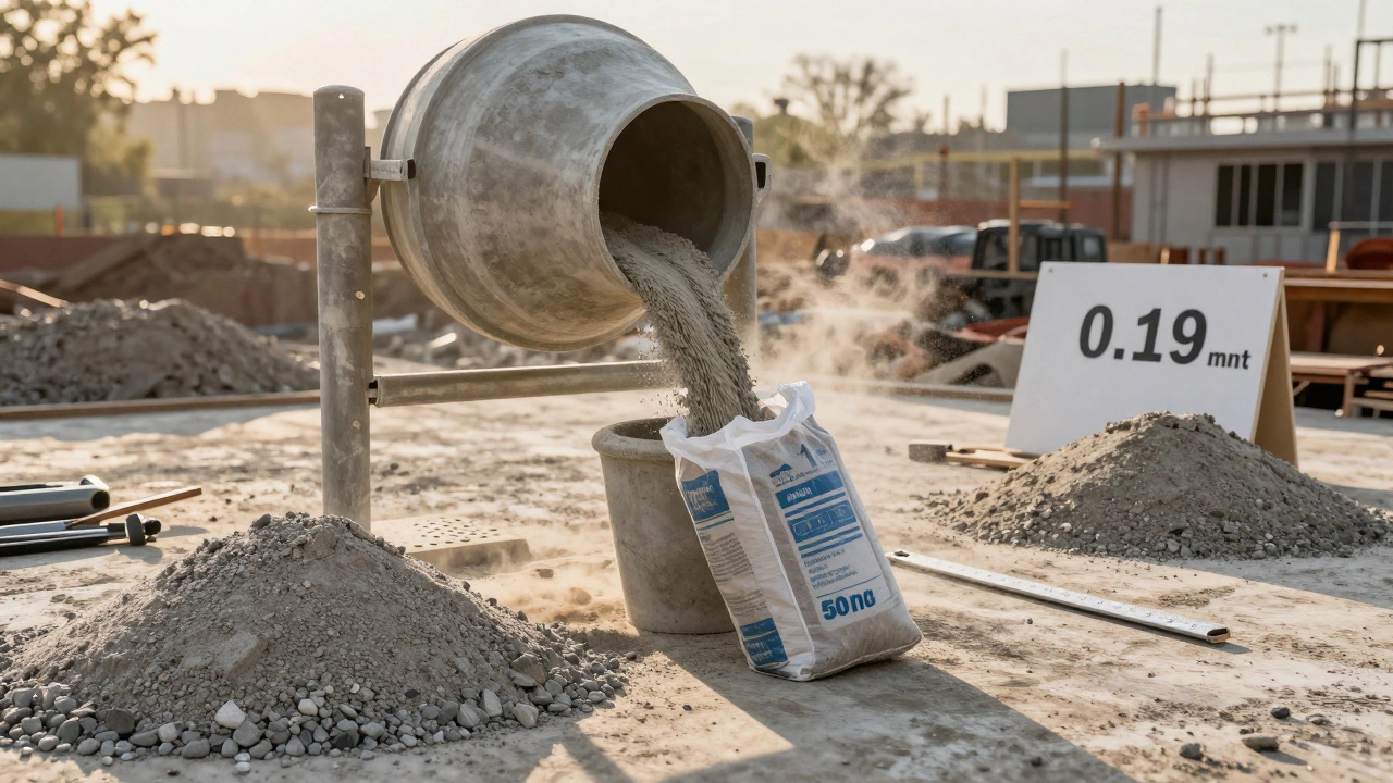 Сколько кубов бетона получается с одного мешка цемента?