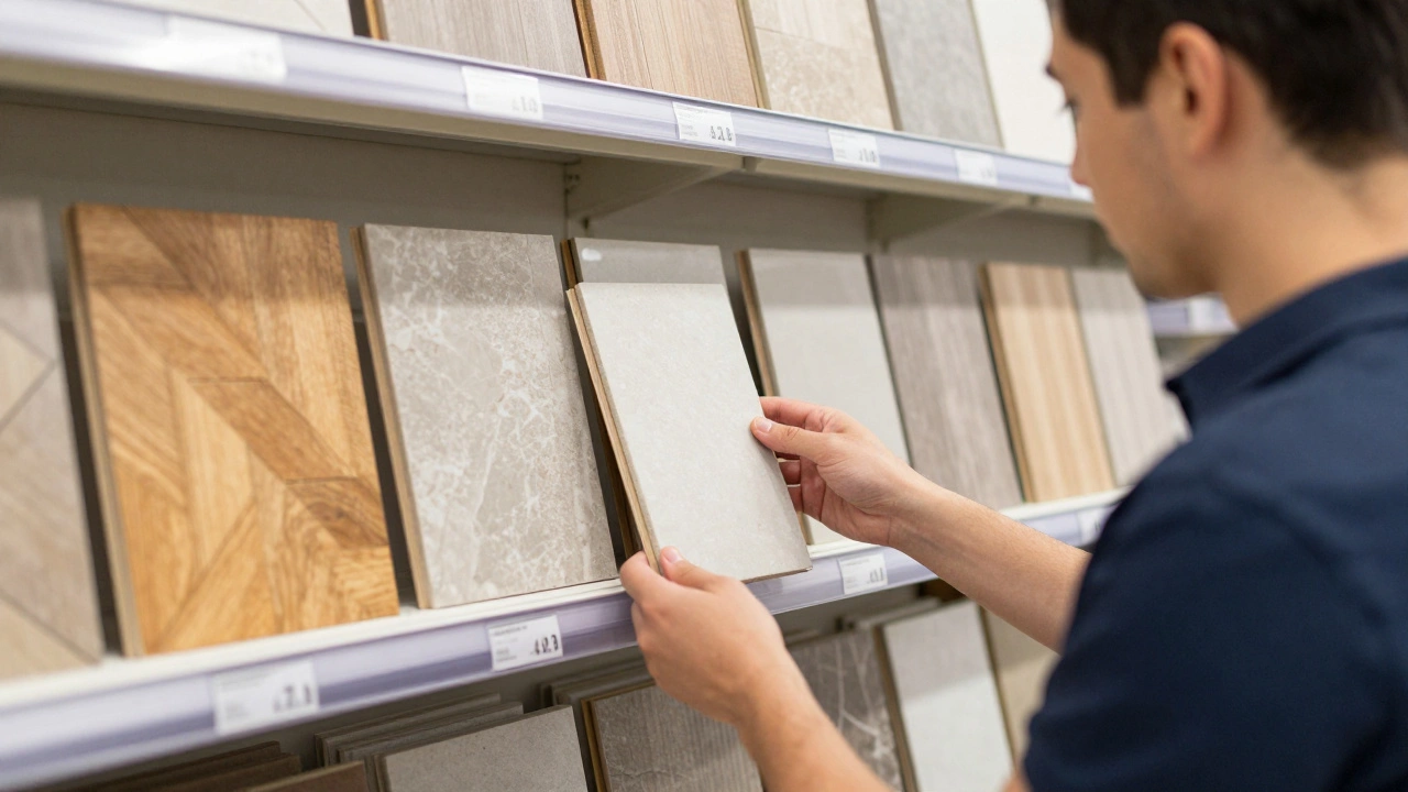 Выбор бюджетных материалов для отделки: ламинат вместо паркета, керамогранит вместо камня.